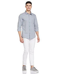 Amazon Brand - Symbol Men's Pack of 2 Cotton Casual Shirt| Regular Fit | Plain | Full Sleeve | Available in Plus Sizes