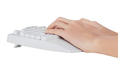 Perixx PERIBOARD-512B Ergonomic Split Keyboard – Full-Size Wired USB Keyboard with Palm Rest and 7 Multimedia Hotkeys – 3D Curve Design for RSI Relief – Black, US English
