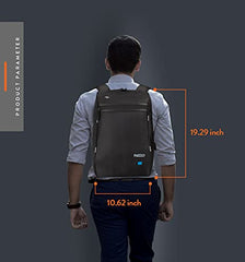PAZZO Milestone Laptop bag for men | Office bag for men| Laptop Backpack for Men and Women with Anti-Theft Design, USB Port and 1 Year Warranty | Fits up to 15.6 inch Laptop, Macbook ~ Blue
