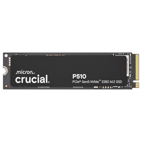 Crucial® P510 2TB PCIe Gen5 NVMe™ 2280 M.2 SSD