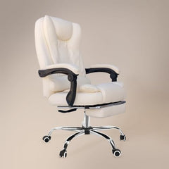 Kepler Brooks Italia Premium Leatherette Office Chair for Work | 3-Years Warranty | Boss Chair for Office, Ergonomic Executive Chair, Cushioned Arms & Seat, Leg Rest, Heavy Duty Metal Base (Black)