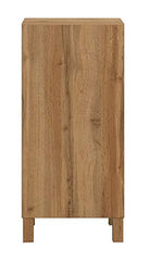 DeckUp Uniti Engineered Wood Bedside Table and End Table (Dark Wenge, Matte Finish)