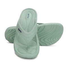 Yoho Drizzle Soft Slippers for Women, Mild Acupressure, Lightweight, Anti Skid & Slip, Diabetic Footwear for Woman, Home Wear Bathroom Chappal for ladies | Waterproof Monsoon & Rainy Footwear | Pastel Lavender - UK 5