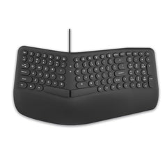 Ant Master 05 Wired USB Keyboard - Full-Size 104 Keys with Numeric Pad | Membrane Silent Typing, 1.3m Cable, Plug & Play | Ergonomic Office & Home Keyboard for PC, Laptop, Mac & Linux – Black