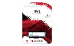 Kingston NV3 4TB M.2 2280 NVMe SSD | PCIe 4.0 Gen 4x4 | Up to 6000 MB/s | SNV3S/4000G