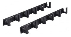 JAGGER JAG334 Wall Mounted Stainless Steel Wall Hooks for Hanging Cloth/Towel Hangers/Door Hangers/Hook Rail/Bthroom Hanger [ Combo Pack of 2 ] (Black, 6 PIN Hook)