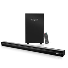 Honeywell Moxie V500 10W Portable USB Wired Soundbar, Speaker for PC,Desktop and Laptop with Volume Control and 3.5 mm AUX,2.0 Channel,52mmX2 Drivers,Plug &Play,2 Yrs Maufacuturer Warranty