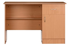 DeckUp Hermes Engineered Wood Study & Computer Table and Office Desk (Bavarian Beech, Matte Finish)