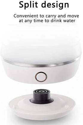 SYGA 600 ml Electric Tea Kettle Collapsible Electric Travel Kettle Dual Voltage Food Grade Silicone
