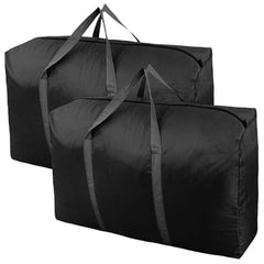 Encasify 100L Extra Large Polyester Storage Bags – Heavy Duty Moving Bags with Strong Zippers & Carry Handles, Big Packing Bags for Moving, Storage, Travel & Camping (2 Pack)