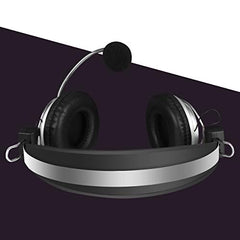 ZEBRONICS ZEB-1001HMV Headset Wired Headphone 3.5mm with Mic Soft Padded Cup Over Ear, Multicolor