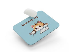 SHERISH Cute Cat (I'm OK) Mouse Pad for PC & Laptop – Waterproof Desk Mat with Funny Cartoon Cat Design, Smooth Cloth Surface & Non-Slip Rubber Base Ideal for Office, Work from Home & Gaming 19x23 cm