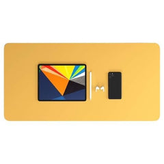 Scarters Desk Mat & Extended Mouse Pad 90x45cm | Reversible, Blue & Yellow