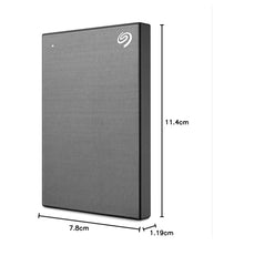 Seagate One Touch 2Tb External HDD with Password Protection Black, for Windows and Mac, with 3 Yr Data Recovery Services (Stky2000400), USB