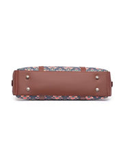 ZOUK Office Bag | Stylish Bags for Office Use | Laptop Bag 15.6 inch | Stylish Tote for Office Use | Purse for Women | Vegan Leather Handbag | Daily & Travel Use | Multicolor Mandala Print