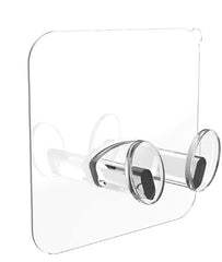 Shivstor 15 Pack Self Adhesive WallHook Heavy DutyHook for Hanging Without Drilling Transparent Nail Free StickyHook Strong Wall Hanger Set of 15 FlowerHook for Kitchen Bathroom Home Storage