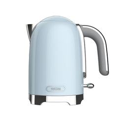 Tower Electric Kettle 1.7L Metal Body Auto Shut-Off 360° Base Blue | 1.7L capacity, 1350W rapid boil, full metal body, auto shut-off and boil-dry protection, 360-degree swivel power base