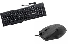 Prodot Wired Keyboard and Mouse Combo I Plug & Play I High Resolution 1000 DPI I 10M Keystrokes I Spill Resistant I Ergonomic Design I 1.2m Cable I Works with Windows, iOS, Linux I 1 Year Warranty