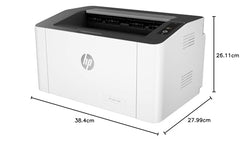 HP Laser 1008a Printer, Single Function, Print, Hi-Speed USB 2.0, Up to 21 ppm, 150-sheet Input Tray, 100-sheet Output Tray, 10,000-page Duty Cycle, 1-Year Warranty, Black and White, 714Z8A