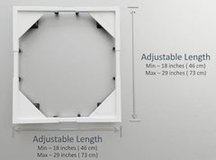 ReFixLy Super Heavy Duty Universal & Adjustable Metal Washing Machine Stand | Single/Double Door Fridge, Air Cooler Tray, Dishwasher | 8 INCH Height | 240 KG Capacity, 4 Anti Vibration Rubber Bottoms | White