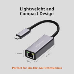 Amazon Basics 4-in-1 Hub Multiport Adapter, USB Hub with Aluminium Shell, 1 x USB 3.0 & 3 x USB 2.0 for PC, MacBook, Mac mini, iMac, Tablet, and Mobile Phones