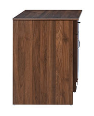 DeckUp Hermes Engineered Wood Study & Computer Table and Office Desk (Walnut, Matte Finish)