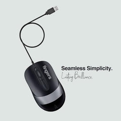 FINGERS SuperHit Wired Mouse with Advanced Optical Technology (Lightweight | Trendy Dual-Tone Design | Works Well with Windows, macOS, Linux) (Royal Blue)