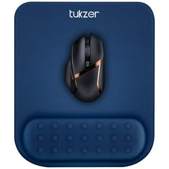 Tukzer Gel Mouse Pad Wrist Rest Memory-Foam Ergonomic Mousepad| Cushion Wrist Support & Pain Relief| Suitable for Gaming, Computer, Laptop, Home & Office Non-Slip Rubber Base (Grey)
