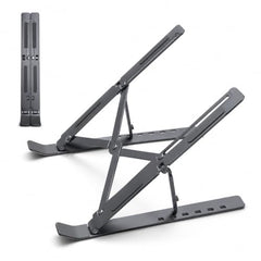 Foldable Metal Laptop Stand for Table | Adjustable Aluminium Laptop Stand for Study Table, Bed & Desk | Portable Ergonomic Laptop Holder (Pack od 3)