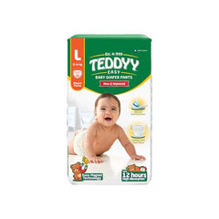 TEDDYY Easy Baby M Size Diaper Tape Style |126 Count (Medium) | 6-11 kgs (Pack of 2) | Quick Absorbency | Extra Super Soft | Anti - Bacterial | Wetness Indicator with Adjustable Grip Tapes