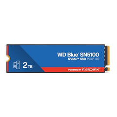 Western Digital WD Blue SN5100 NVMe 500GB, Upto 6600MB/s R, 5Y Warranty, PCIe Gen 4 NVMe M.2 (2280), Internal Solid State Drive (SSD) (WDS500G5B0E-00CPE0)