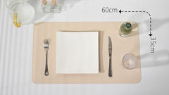 AROPANA Anti-Slip Extended Mouse Pad 90x45cm | PU Vegan Leather Desk Mat | Large Computer Desk Protector Pad with Suede Base for Keyboard, Laptop, Office & Home (Grey)