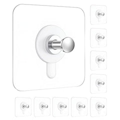 DALUCI Self Adhesive Wall Hooks (Pack of 5) – Heavy Duty Nail-Free Hooks for Wall Heavy Items | Photo Frame Hooks Without Drilling | Strong Sticky Hook for Frames, Clocks & Keys (Photo Frame Hook, 5)