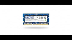 Hantrix 4GB DDR3 1333MHz Laptop RAM | 2RX8, PC3-10600S 1.5v, SO-DIMM Memory Module, For Notebook PCs, High-Speed DDR3 Upgrade