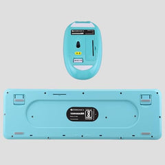 ZEBRONICS Companion 301 2.4GHz Wireless Keyboard & Mouse Combo with UV Printed, Retro Style Keys, 104 + 12 Integrated Multimedia Keys, 1600 DPI, High Precision, Zeb-Companion 301 (Aqua Green)