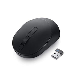 Dell MS5120W Mobile Pro Wireless Mouse, Gray Wireless 2.4GHz, Bluetooth 5.0, Microsoft Swift Pair/Dell Pair, Optical LED Sensor