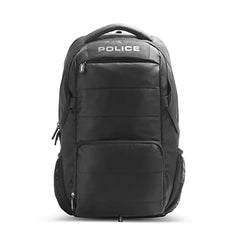 Police 35 Litre Office Laptop Backpack Bag for Man/Women Water Resistant College Bag for Boys Stylish Trendy and Durable - Black