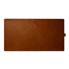 DailyObjects Large Premium Vegan Leather Desk Mat|Anti-Skid|Anti-Slip|85*45cm|Reversible Desk spread Turf Desk/Laptop Mat for Work from Home/Office/Gaming- Extended mouse pad and keyboard desk pad-Tan
