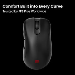 BenQ Zowie EC3-DW Wireless Ergonomic Gaming Mouse for Esports (Small)| 59g Lightweight| 4000Hz Polling Rate with Enhanced Receiver|Driverless Plug & Play - 7 Buttons|PAW 3950 Sensor|Extra Skates