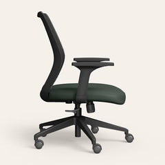 Interio by Godrej Curv Premium Mesh Wide Back Ergonomic Chair | Work from Home/Study Chair | 1-Year Warranty | Height Adjustable Chair | Heavy Duty PP Base | DIY Installation, Black