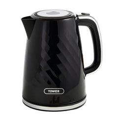 Tower Electric Kettle 1.7L Metal Body Auto Shut-Off 360° Base Blue | 1.7L capacity, 1350W rapid boil, full metal body, auto shut-off and boil-dry protection, 360-degree swivel power base