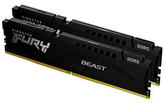 Kingston Fury Beast KF552C40BB-16 16GB DDR5 5200Mhz Non ECC DIMM Desktop PC Module, Black