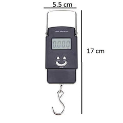 Syga 50 Kg Electronic Balance Digital Fishing Postal Weight Scale Hanging Hook (Black)