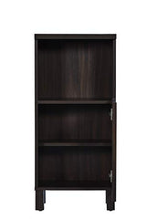 DeckUp Uniti Engineered Wood Bedside Table and End Table (Dark Wenge, Matte Finish)