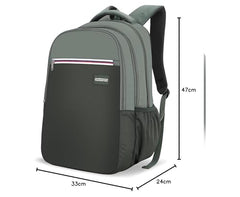 American Tourister Nexa Style 01 | 36L Backpack | Casual Bag | 3 Compartments | School & College Backpack for Men and Women | Olive | 1 Yr Global Warranty
