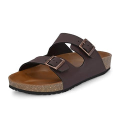 Centrino Sandals for Men | Berkin-Style Slip-On Casual Sandal with Open Toe Design |Lightweight On-Grip Sole for Outdoor Wear|Men Open Toe Buckle Strap Sandals| Summer Slip-On Slipper|Perfect For Monsoon Rainy Season NAVY 13 UK(7313)