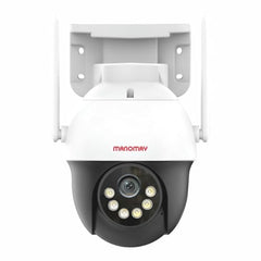 MANOMAY Protect Pro 3MP 4G SIM Security Camera [STQC Approved] 360° Outdoor Pan Tilt CCTV, Smart AI Human Auto Tracking, Color Night Vision, Two-Way Audio, IP66 Waterproof, Alexa, 256GB Memory Card