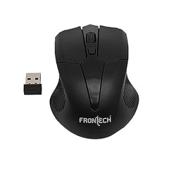 FRONTECH Wired Keyboard and Mouse Combo | Membrane Keys with Retractable Stands | USB Plug & Play | Ergonomic & Comfortable Design | 1 Year Warranty (1692, Black)