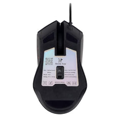 Arctic Fox Wired USB Gaming Mouse with Breathing Lights and DPI Upto 3600 (Charcoal Black)