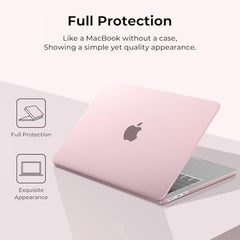EooCoo Case for MacBook Air 15 inch M5 M4 M3 M2 2026-2023, Sparkly Clear